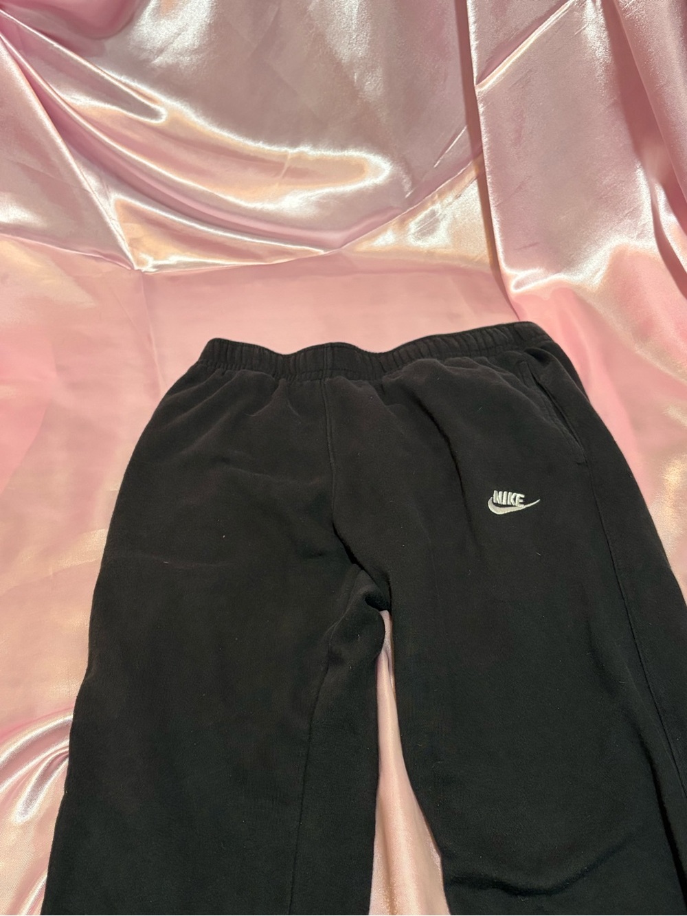 Nike Black Sweat set with White Swoosh Logo